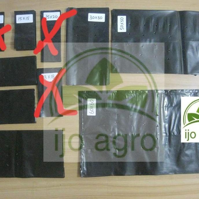 polybag tanaman bermacam ukuran , kiloan