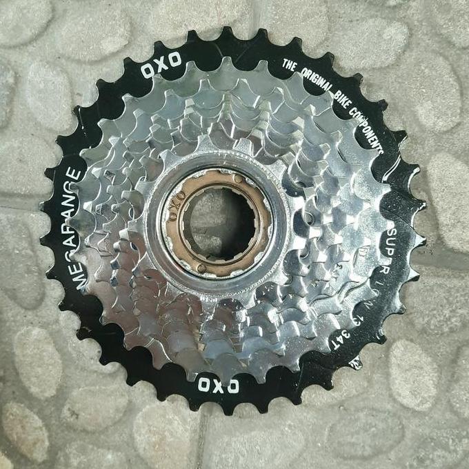 FREEWHEEL OXO 8sp DRAT 8 SPEED 13-34T CHROME-BLACK SPROCKET DRAT