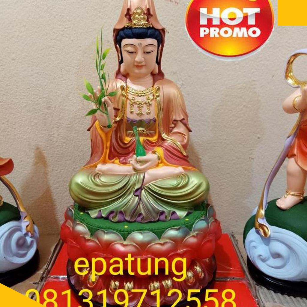Patung Dewi Kwan Im Uk 12 Inch Fiber