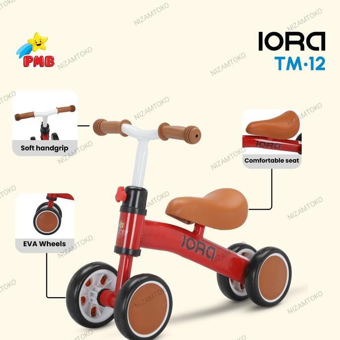 TERLARIS SEPEDA PUSHBIKE RODA 4 MAINAN DORONG ANAK MAINAN KESEIMBANGAN ANAK