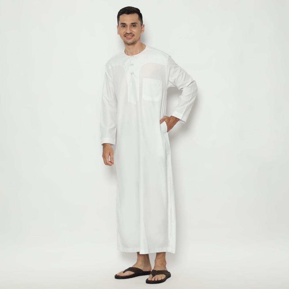 HOT SHOHIB GAMIS PRIA PRIA OMAN 02 LENGAN PANJANG