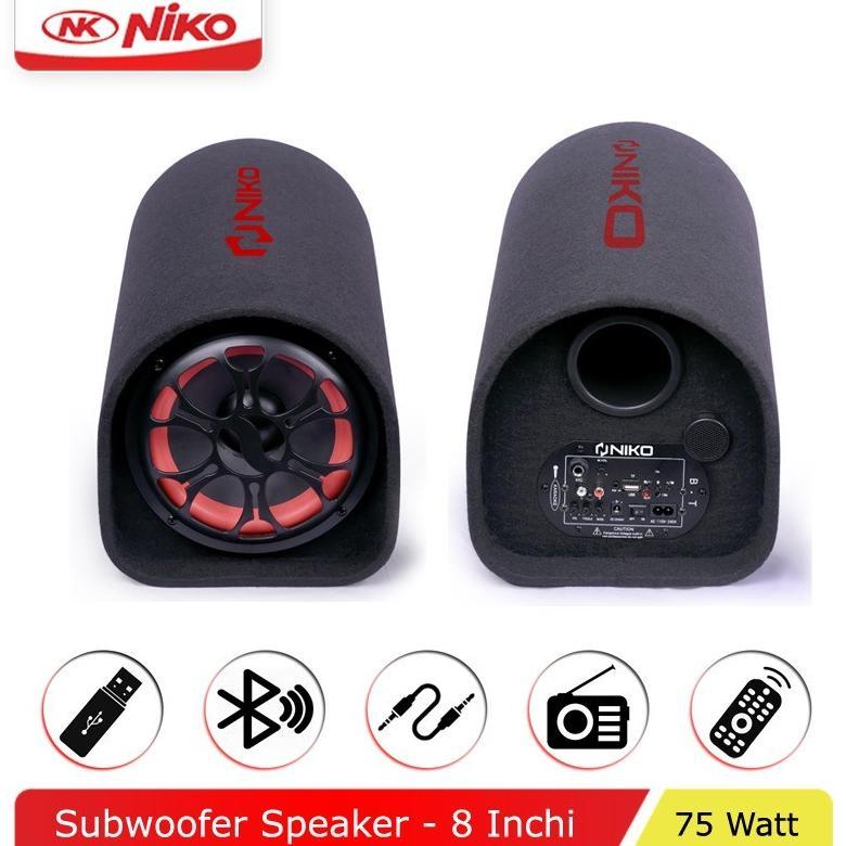 NEW Speaker Aktif Speaker Niko GL8 Bluetooth 8inc / speaker tabung Speaker Bass Subwoofer GL 8 [terb
