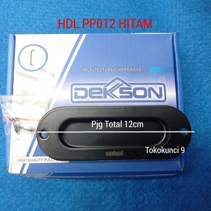 Handle Tanam Dekson Hitam PP012 BLACK Tarikan Pintu Geser