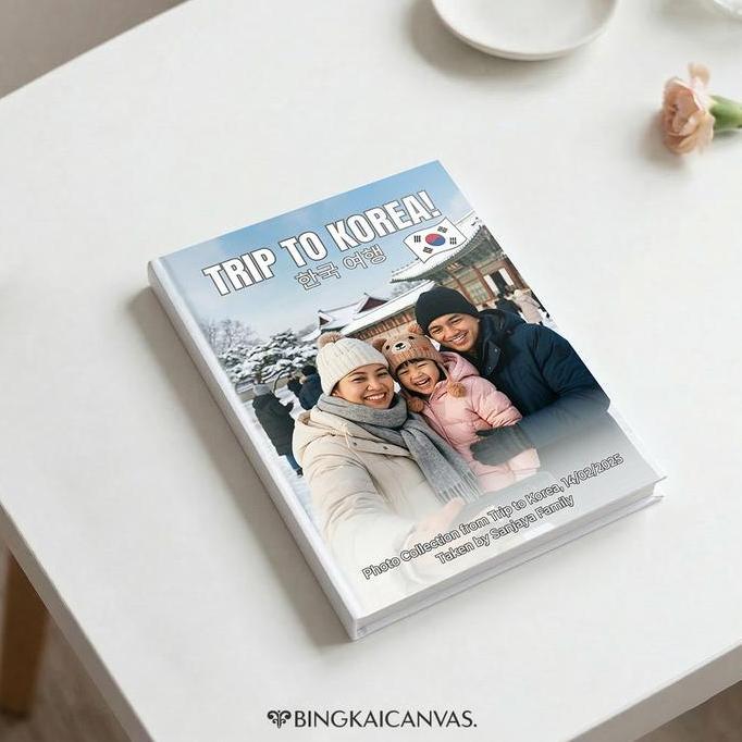 Photobook Album Foto Custom 40 Halaman Hardcover Potrait