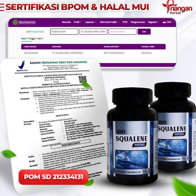 Erbe- Paket Promil Program Hamil Vitamin Kesuburan Pria Wanita Bio Squalene Sehat Wanita