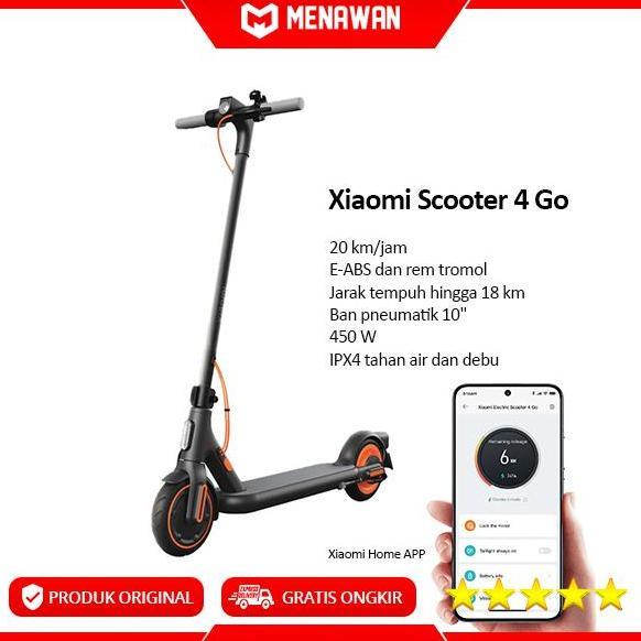 TERLARIS XIAOMI ELECTRIC SCOOTER 4 SKUTER LISTRIK LIPAT O ELEKTRIK PREMIUM ANAK DEWASA 20KM REM ABS 