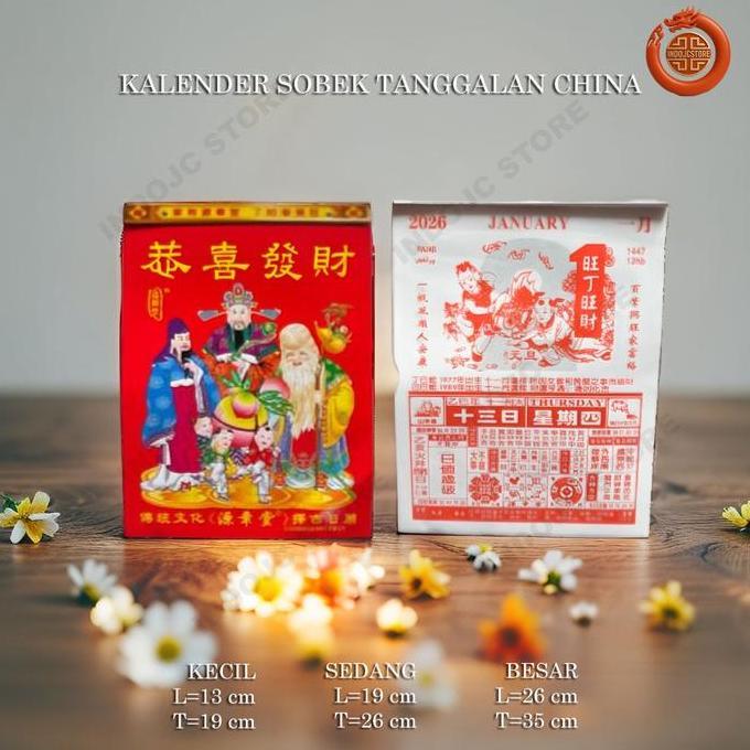 Kalender Sobek tanggalan China Harian Tahun 2026 new imlek