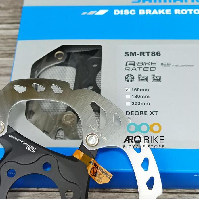 Rotor Shimano Deore XT SM-RT86 160mm / 180mm 6 inch icetech 6 bolt ORI