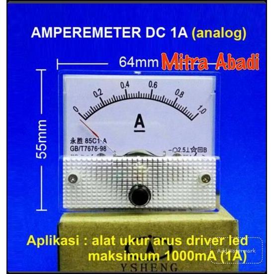 Amperemeter ANALOG DC 1A/1000 mA