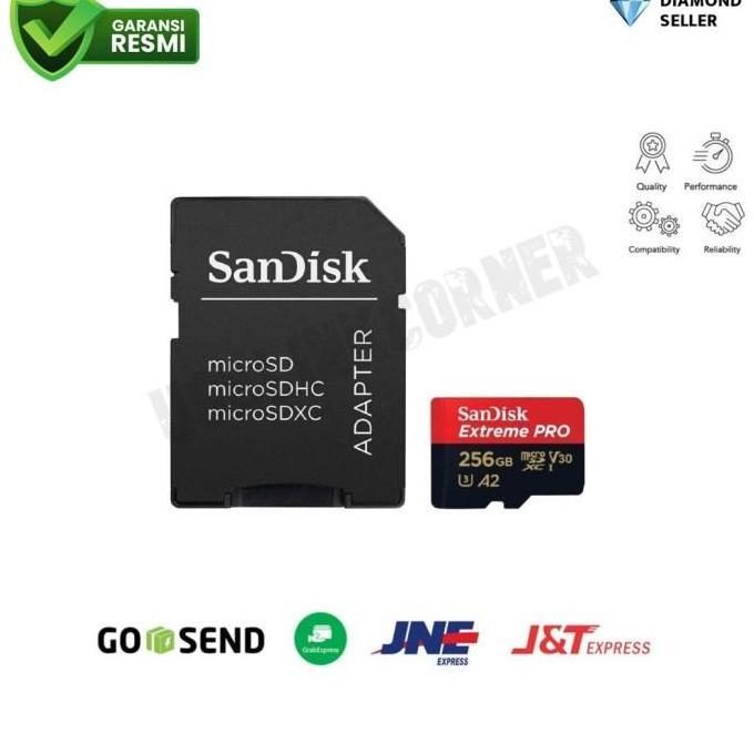 MICRO SDXC SANDISK EXTREME PRO 256GB A2 UP TO 200mb/s - ORIGINAL