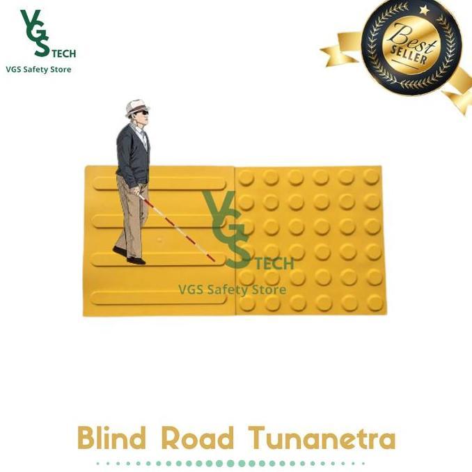 Promo Blind Road Karet Tunanetra Paving Block Guiding Tunanetra Cod