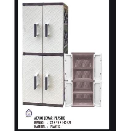 Akako Lemari Plastik 4 Susun La2P Karakter Lemari Pakaian Tayo Lemari Baju Plastik