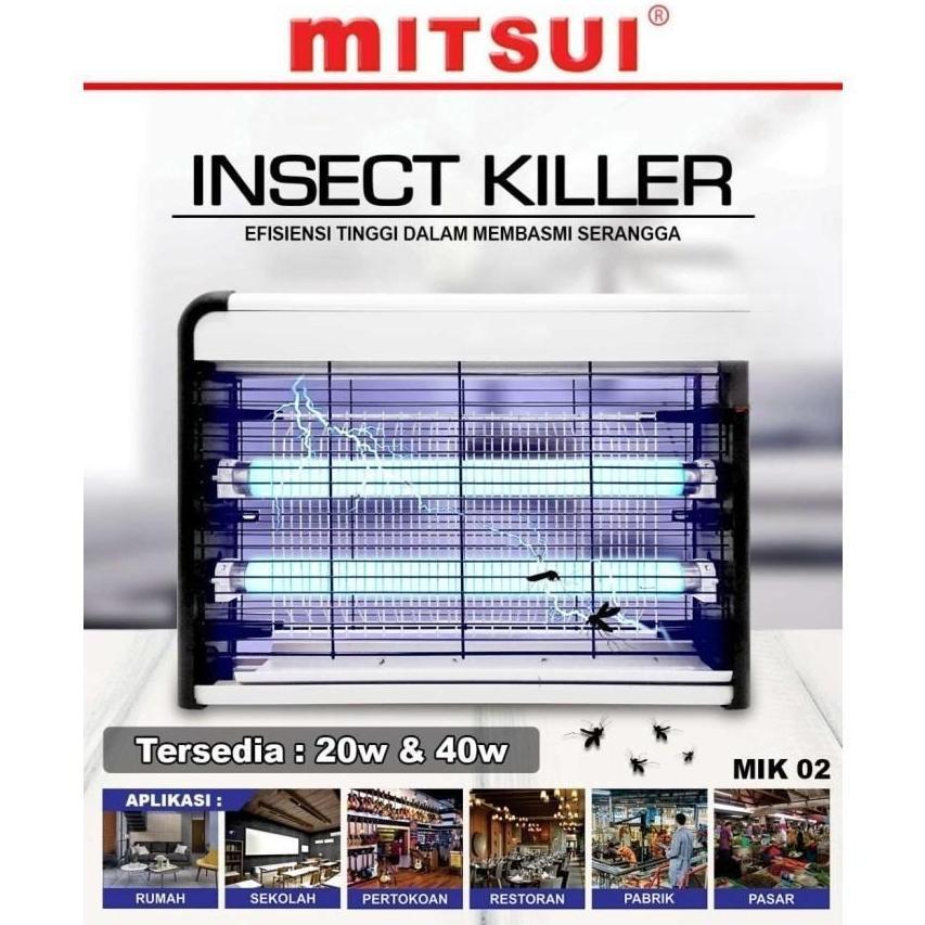 Lampu Insect Killer Perangkap Nyamuk Lalat UV Elektrik 20W/40W - Lampu Perangkap Nyamuk dan Serangga
