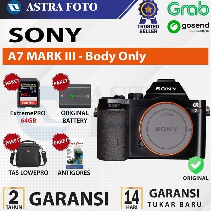 Lansungkirim- Sony Alpha A7Iii / Sony A7 Mark Iii Body Only - Garansi Resmi