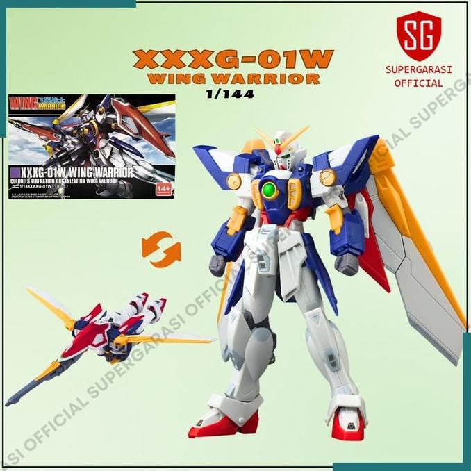 Action figure hg 1/144 wing warrior action figure model kit pajangan xxxg-01w
