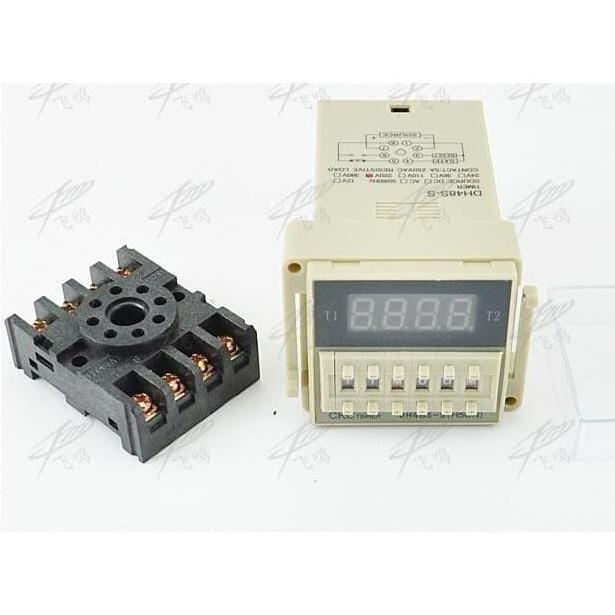 Omron DH48S-S Digital Timer Precision Delay Time Relay Twin Counter