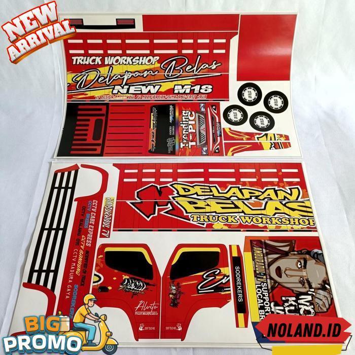Pola Stiker Miniatur Truk Oleng Ukuran Jumbo