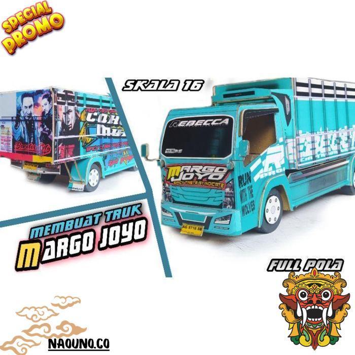 Pola Stiker Truk Oleng Ukuran Besar 2 Lembar