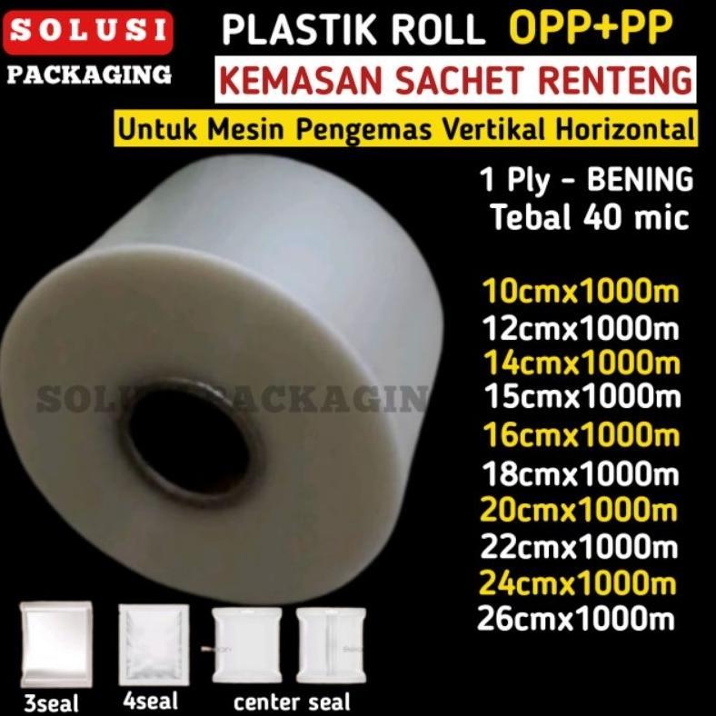 TERBARU 2026 Plastik Roll OPP PP Bening Polos | Plastik Kemasan Sachet Bag Renteng Renceng | Plastik