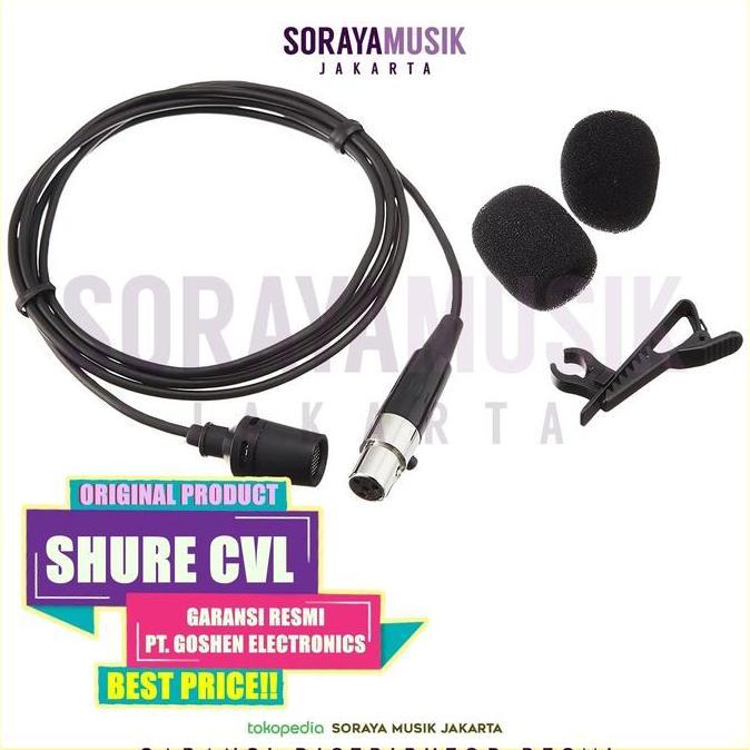 TERLARIS SHURE CVL CENTRAVERSE LAVALIER CONDENSER MICROPHONE