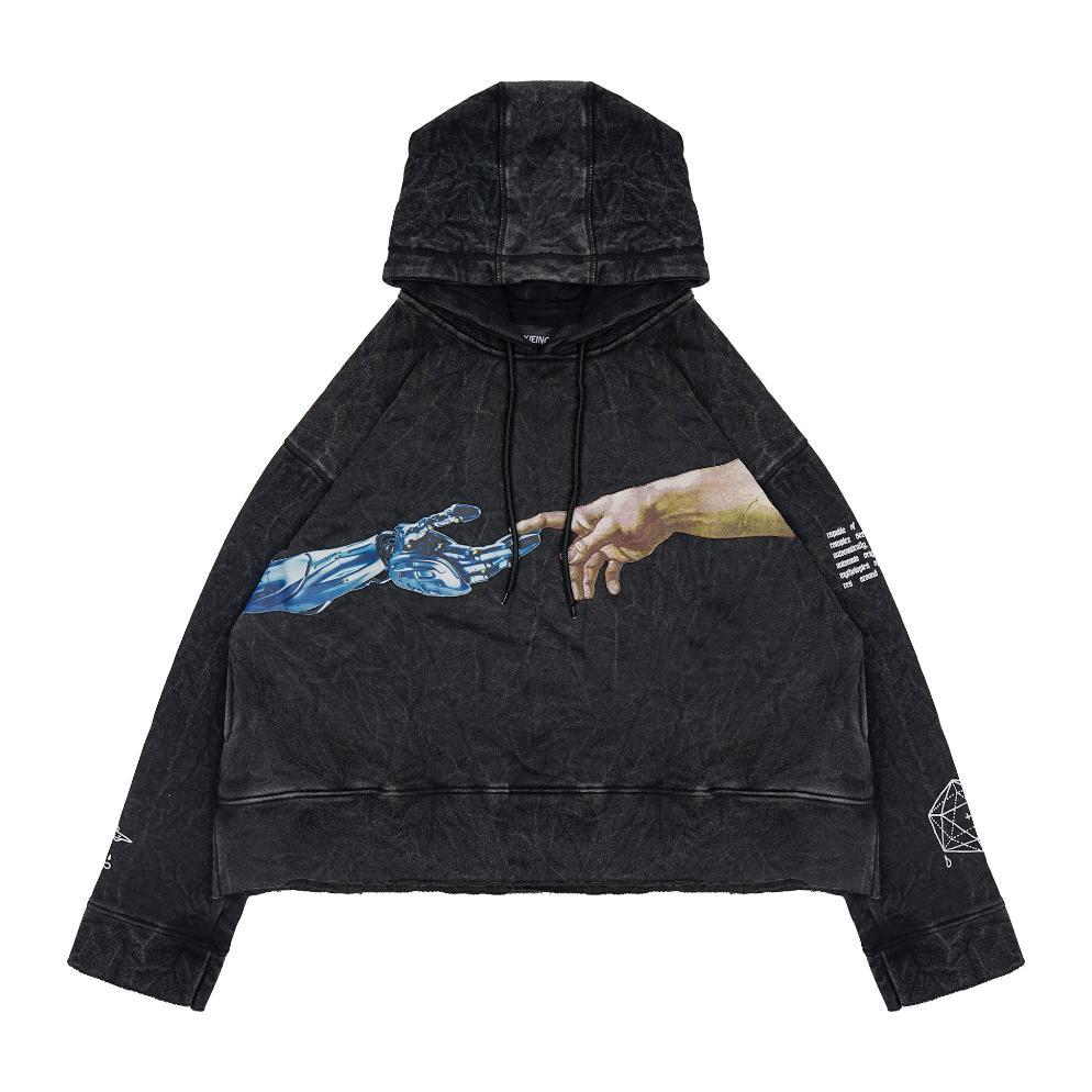 Termurah / Hot Sale Moxie Hoodie Crop Washed Unfinish Oversize Touch