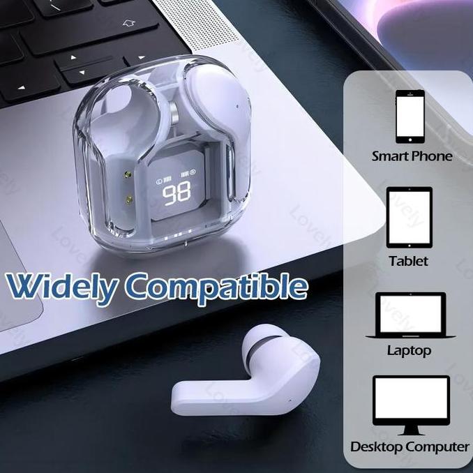 CODAir31 Wireless LED Headset Menampilkan Suara HiFi Yang Transparan Stereo Bass Speaker Bluetooth T