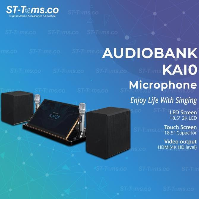 Audiobank Kaio / Ka10 / Kai0 Karaoke All In One 6In1 Simple Home Karaoke Microphone Wireless Mic Kar