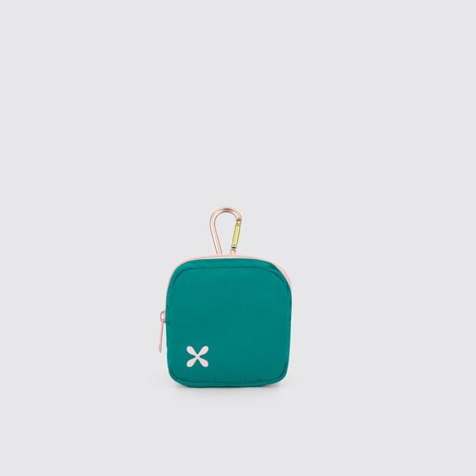 Dompet Wanita Exsport Square Coin Pouch -  Emerald Green
