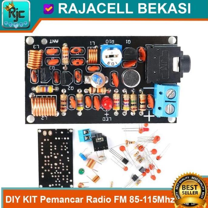 DIY KIT Pemancar Radio FM Wireless Mic 85-115Mhz Transmitter 100M-1KM