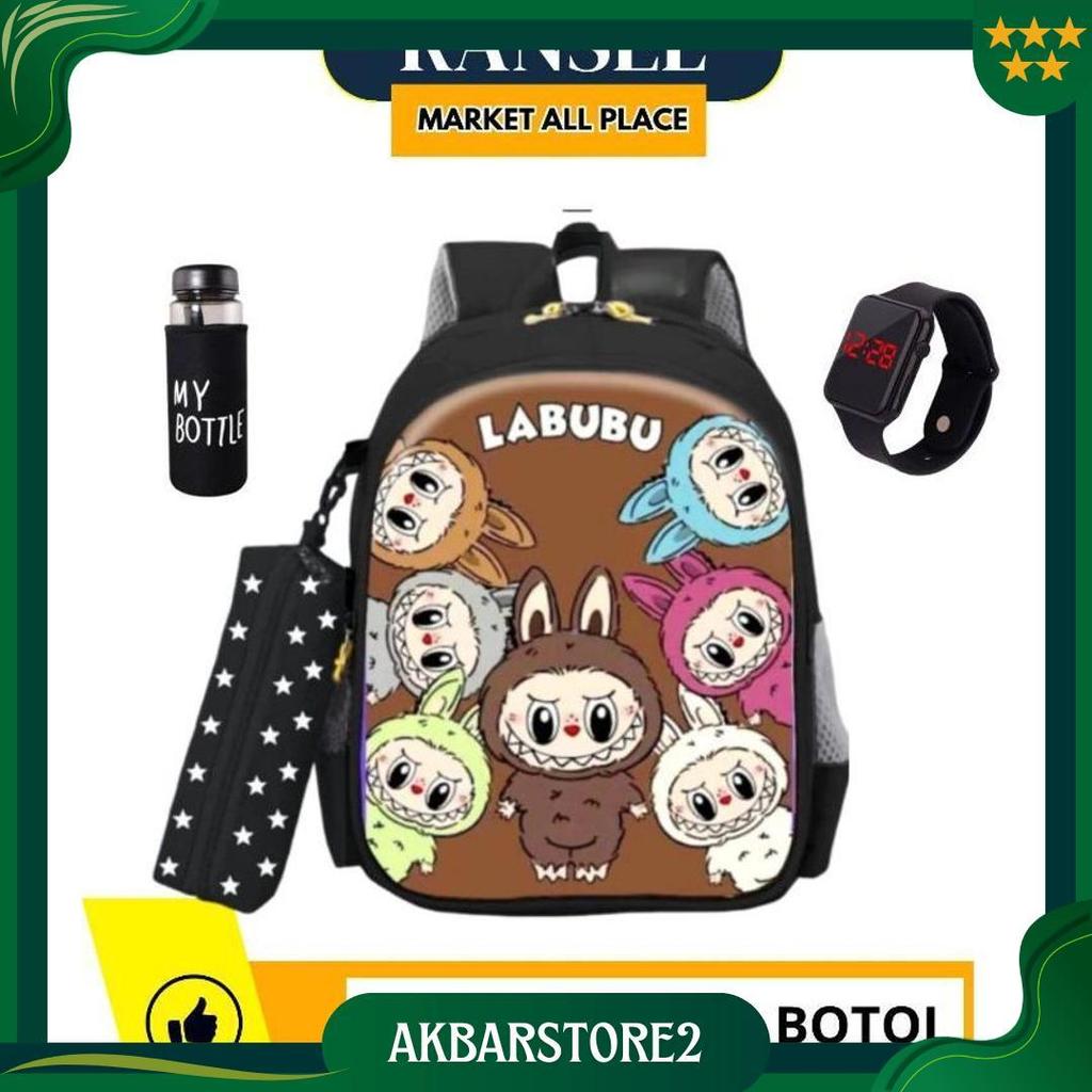 Tas Ransel Anak Karakter Labubu Viral Cocok Untuk Anak TK SD Bisa COD MAP Promo