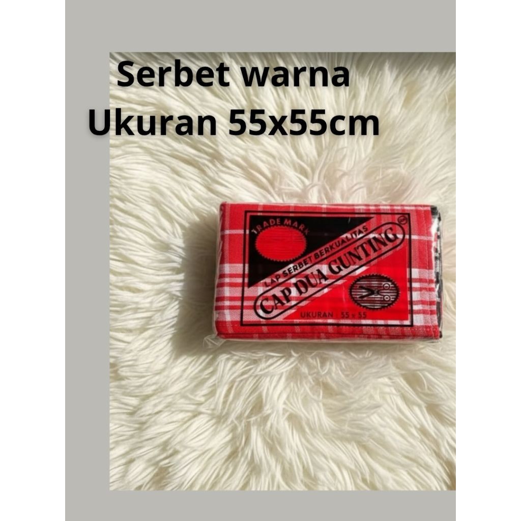 Serbet Cap 2Gunting  || Lap Serbet Lap Kain