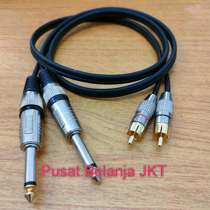 TERLARIS KABEL AUDIO MIXER JACK AKAI TO JACK RCA / KABEL AUDIO JACK RCA TO AKAI