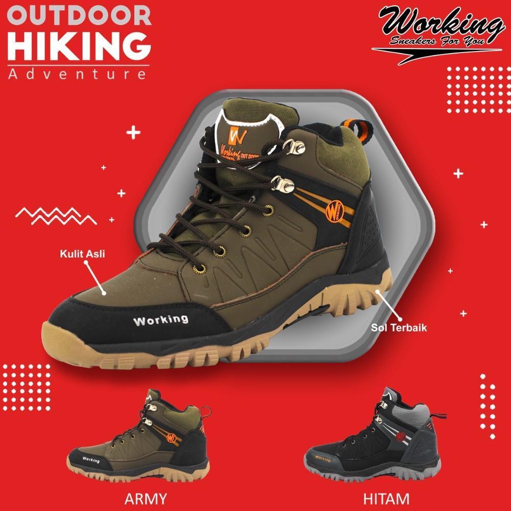 TERBARU SEPATU PRIA BOOT WORKING G-01 // SEPATU GUNUNG LUAR NEGERI // SEPATU TRACKING