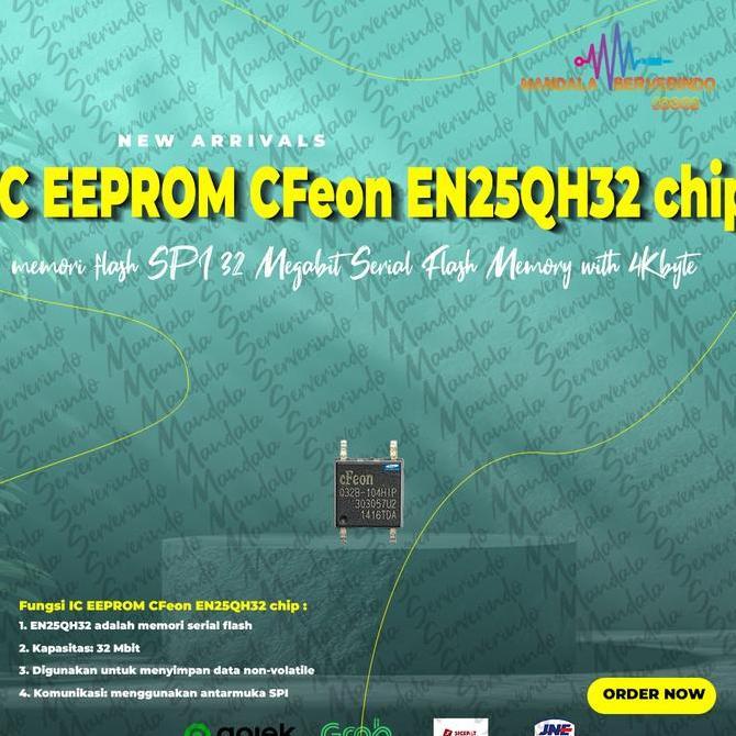 IC EEPROM CFeon EN25QH32 chip memori flash SPI 32 Megabit Serial Flash Memory with 4Kbyte Uniform Se