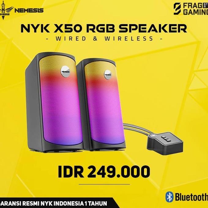 TERLARIS NYK KRONOS X50 / X-50 DUAL MODE RGB RYTHM BLUETOOTH GAMING SPEAKER
