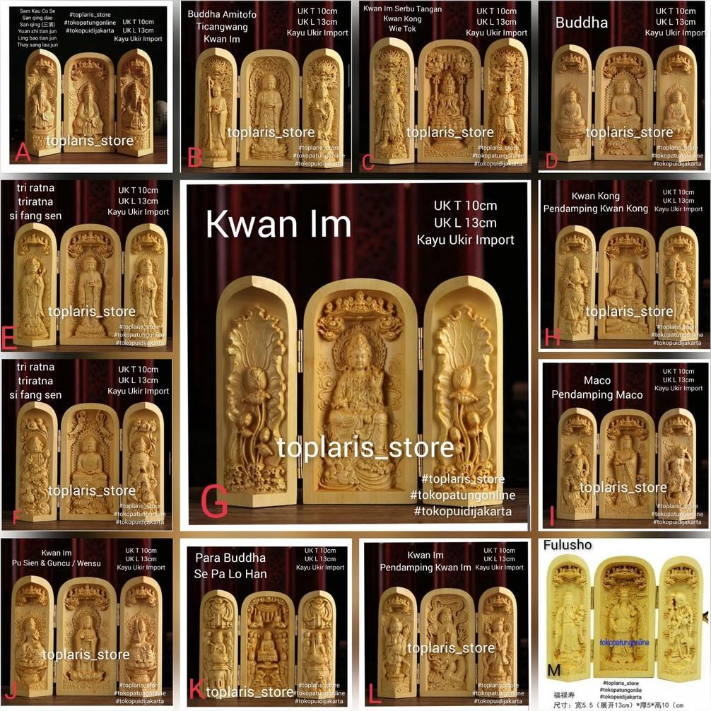 Patung Dewa / YESUS / Maria Kayu Lipat Import Diskon