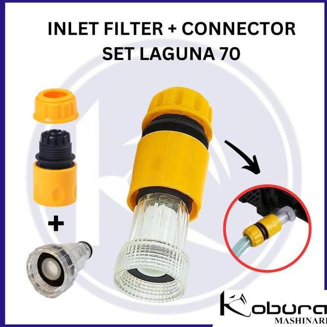 Saringan Inlet Jet Cleaner Coupler Filter Lakoni Laguna 70 Sambungan Selang Hisap Konektor Inlet Fil