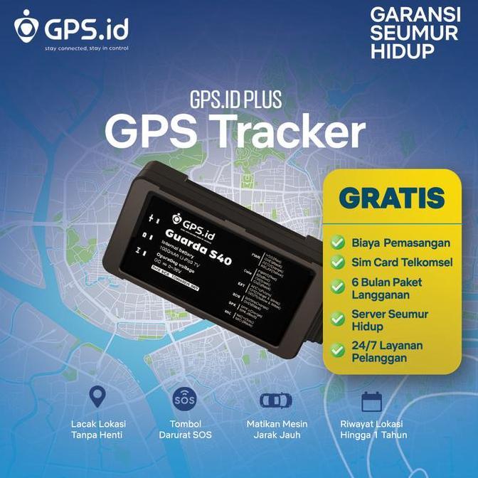 GPS.ID PRIME GUARDA S40 GPS TRACKER PELACAK KENDARAAN JARINGAN 4G FITUR MATIKAN MESIN JARAK JAUH KOS