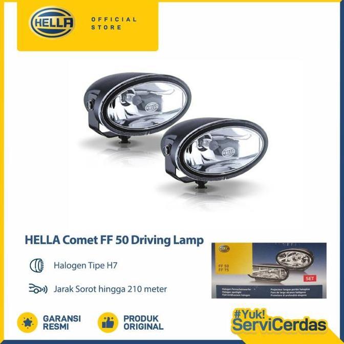 Hella Driving Lamp Ff 50 - Lampu Sorot Mobil