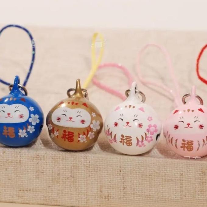 Lucky Cat Lonceng Tali Handphone / Gantungan Hp Lanyard