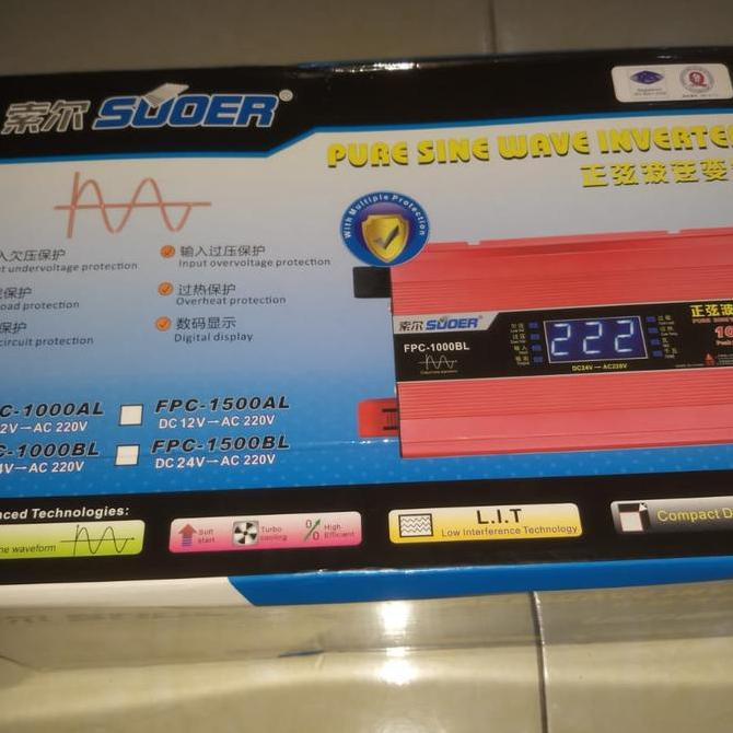Larissagalllery - Inverter Suoer Pure Sine Wave Inverter 1000 Watt Fpc-1000A Original