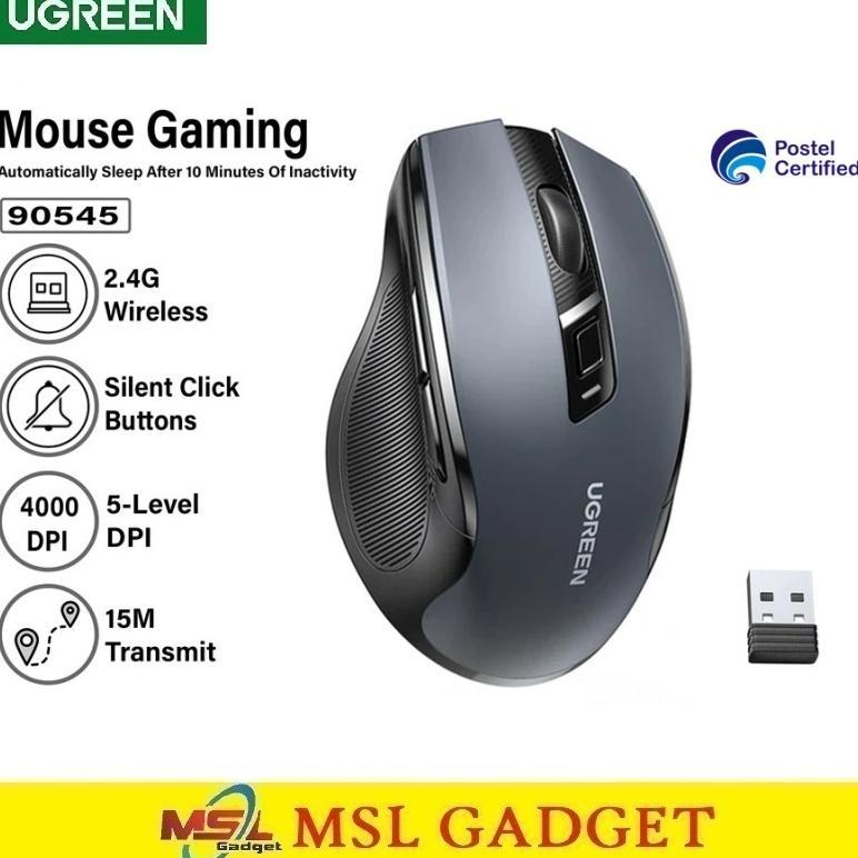 Mouse Gaming Wireless Bluetooth Silent Click Ergonomic Diskon