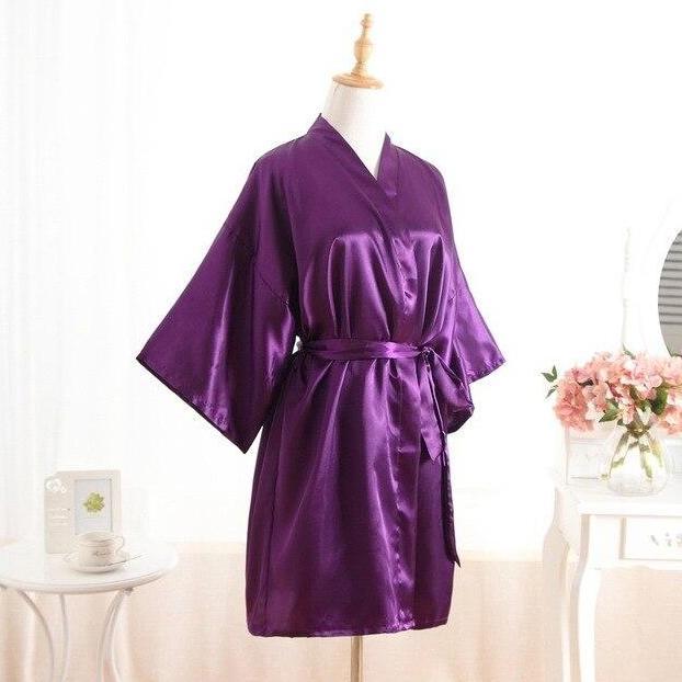 [Perpaj] Set Baju Tidur Piyama Panjang Kimono Satin Fit Wanita Dewasa Lingerie 1104