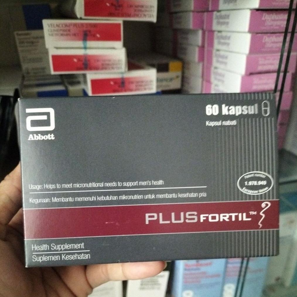 (Terbaru) Plusfortil Kapsul 60 Kapsul - Suplemen Kesuburan Pria dengan Vitamin E & Zinc (Terlaris)