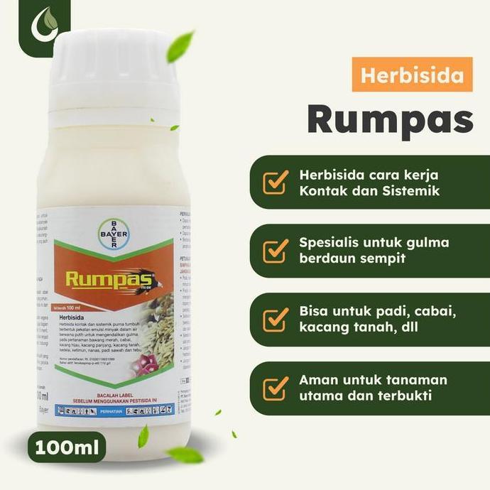 Overbista55 - Rumpas 110EW 100ml Herbisida Selektif Cabai Kacang Tanah Padi Tebu Bawang Merah