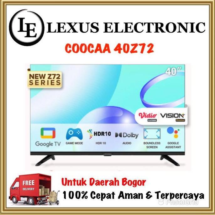 TERLARIS COOCAA LED ANDROID TV 40 INCH | 40Z72 | Z72 | ANDROID 11
