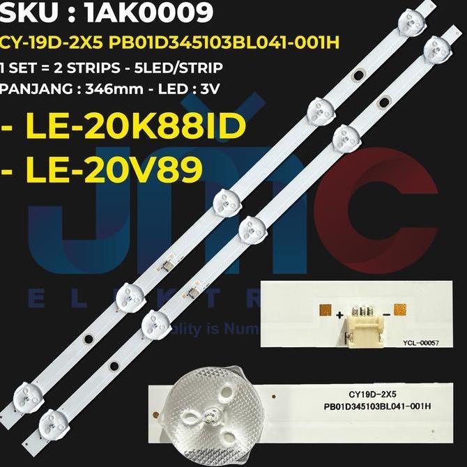 TERLARIS BACKLHT TV 20 INCH LE-20V89 LE-20K88ID CY19D-2X3 PB01D345103BL041-001H