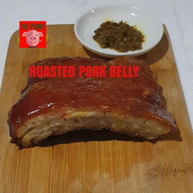NEW ROASTED PORK BELLY SAMSAM BABI GULING PANGGANG BERBUMBU-BALI @500GRAM ORI