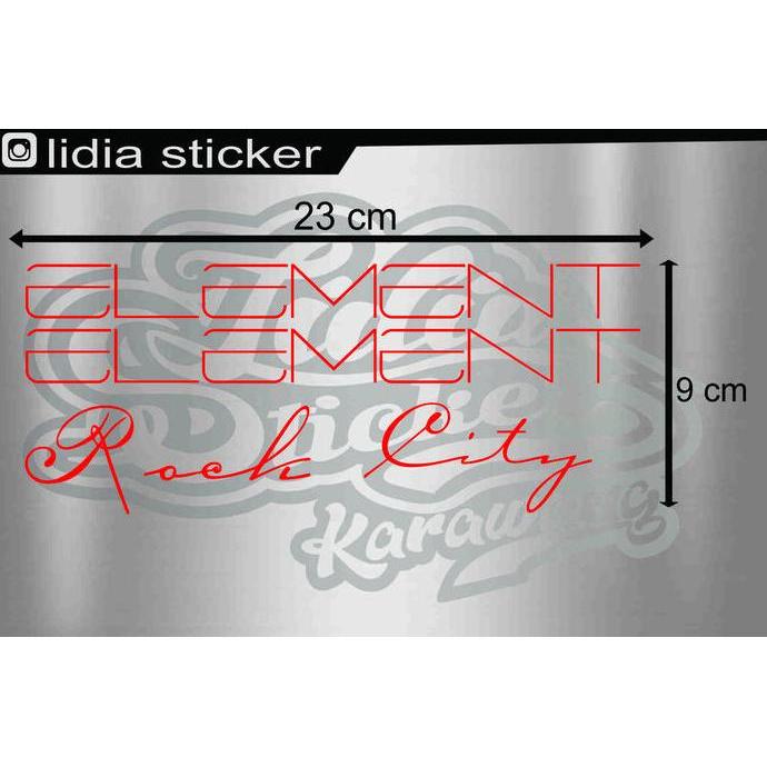 STICKER SEPEDA ELEMENT ROCK / CITY