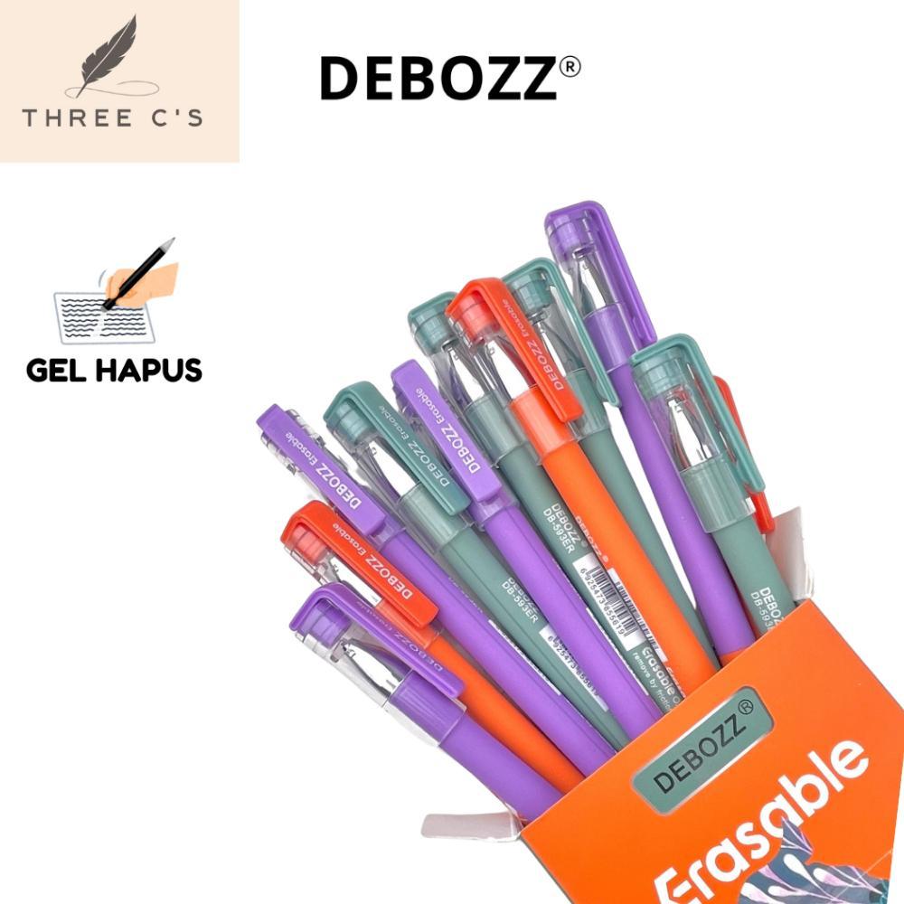 Pulpen Pena Gel Pen Hitam Hapus Erasable Pen 0.5 1 Pack 12pcs DEBOZZ Termurah